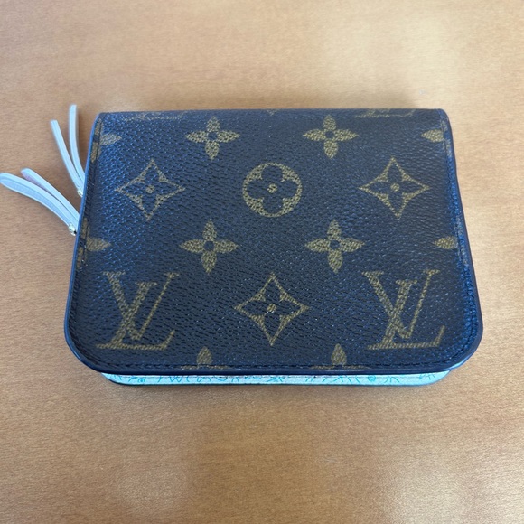 Rare Compact Louis Vuitton Pink Blue Floral Wallet 🌸 - Picture 6 of 13